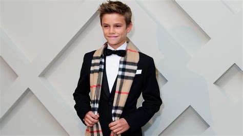 celebrity kid burberry|Romeo Beckham: The Latest Celebrity Kid with a Fashion .